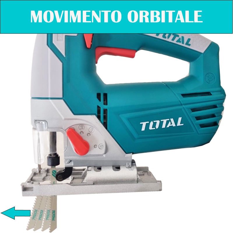 Rappresentazione del movimento Orbitale del seghetto alternativo