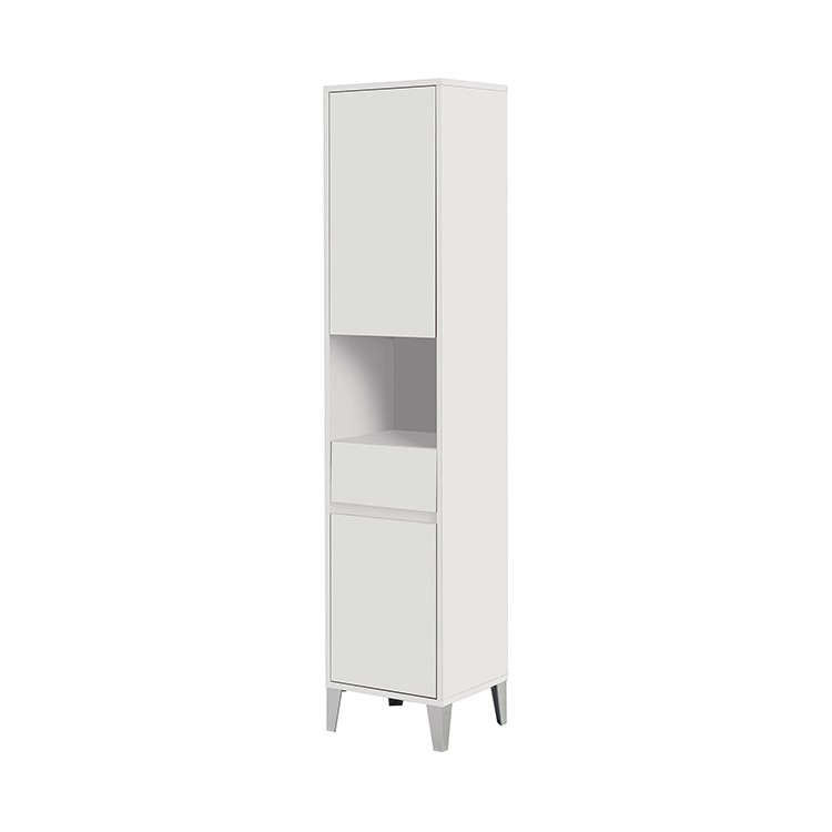 Colonna da bagno 40x183 cm bianco laccato con 2 ante Mondo 2.0 Feridras