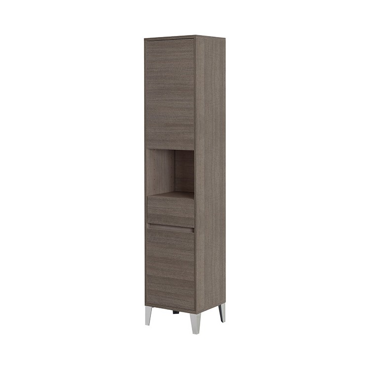 Colonna da bagno 40x183 cm rovere scuro con 2 ante Mondo 2.0 Feridras