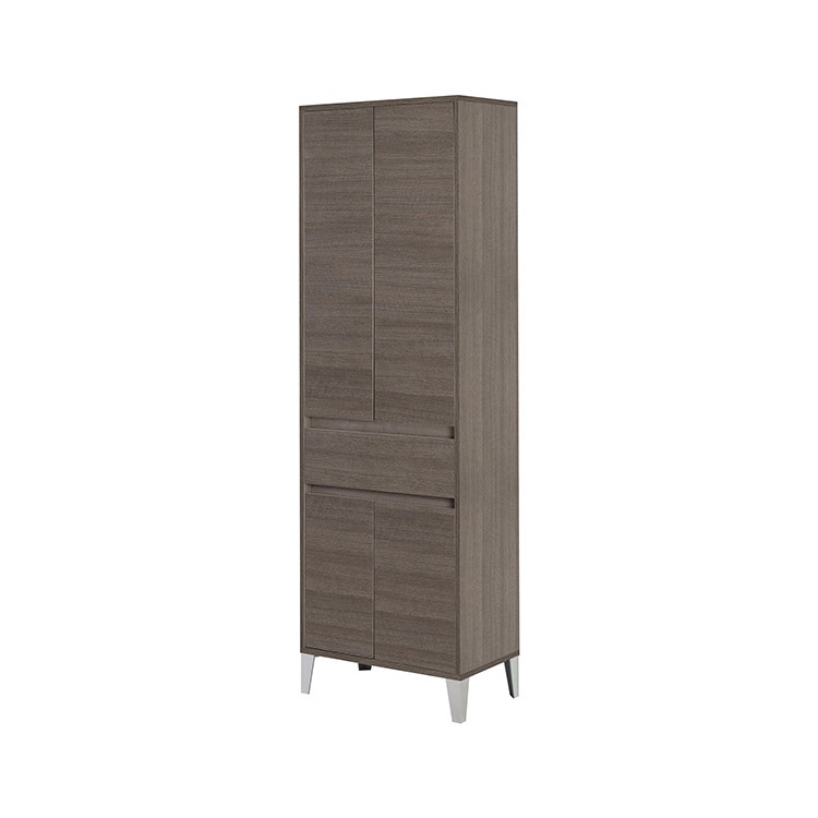 Colonna da bagno 60x183 cm rovere scuro con 4 ante Mondo 2.0 Feridras