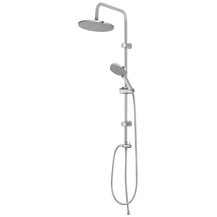 Colonna doccia H93cm in acciaio cromato con soffione tondo Platinum Feridras