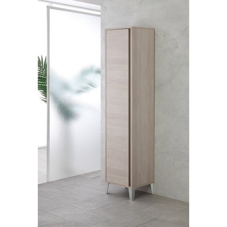 Colonna portascopa da bagno 40x183 cm rovere chiaro Mondo 2.0 Feridras