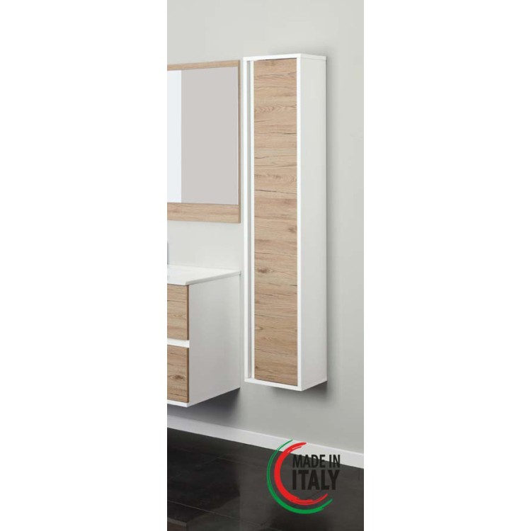 Pensile da bagno sospeso rovere 30x150cm Fabula Feridras