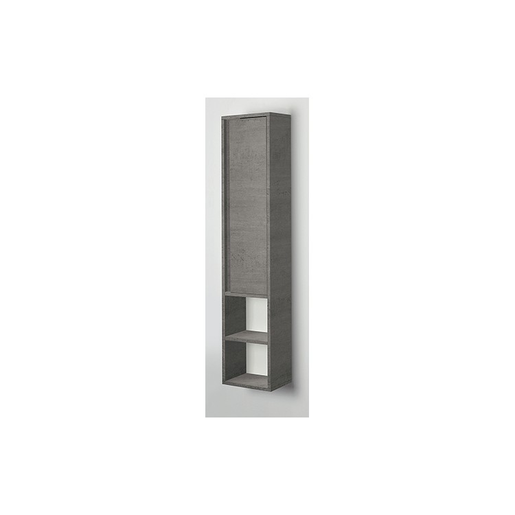 Pensile da bagno sospeso cemento 30x150cm Shelf Feridras