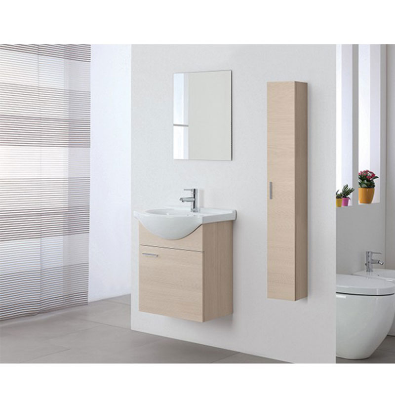 Mobile da bagno sospeso 55 cm 1 anta larice Stella Feridras